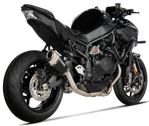 Akrapovic Black Titanium Slash-Cut Slip-On Muffler (S-K10SO29-ASZTBL)