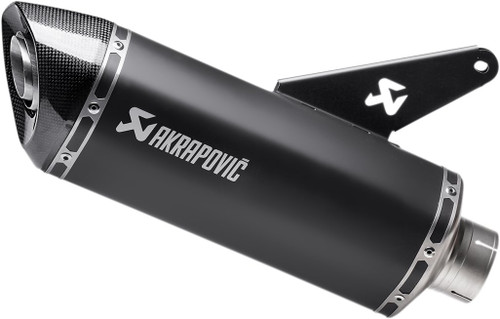 Akrapovic Black Titanium Slash-Cut Slip-On Muffler (S-D8SO2-HRBL)
