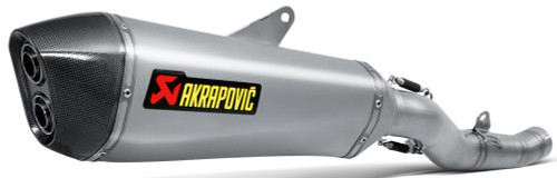 Akrapovic Titanium Oval Slash-Cut Slip-On Muffler (S-K14SO5-HZAAT)