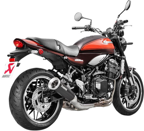 Akrapovic Black Titanium Round Slip-On Muffler (S-K9SO5-HBAVTBL)