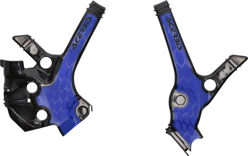 Acerbis X-Grip Black/Blue Frame Protectors (2976221004)