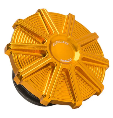 Arlen Ness 10-Gauge Gas Cap | Gold (701-004)