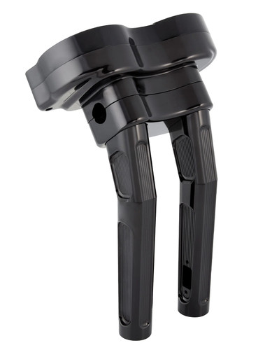 Arlen Ness Method Bagger Black Kickback Handlebar Risers & Gauge Pod (520-032)