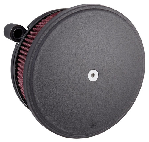 Arlen Ness Stage 2 Big Sucker Air Cleaner | Wrinkle Black | Red Filter (18-820)