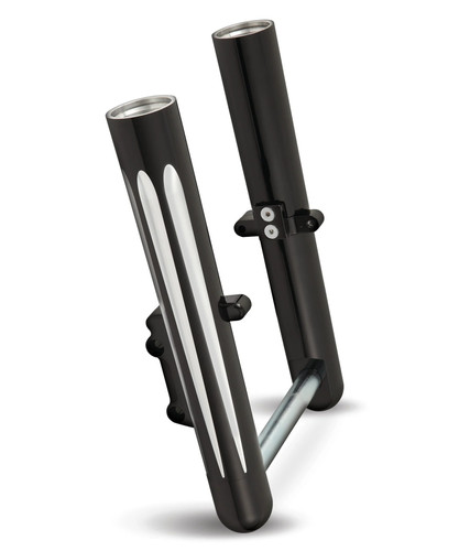 Arlen Ness Deep Cut Black "Hot Legs" Fork Legs (06-513)