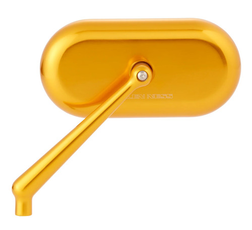Arlen Ness Forged Oval Gold Left Mirror (13-175)
