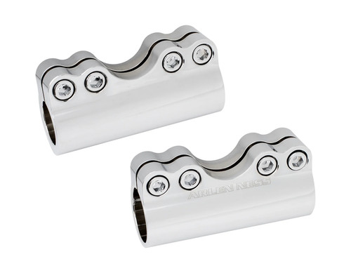 Arlen Ness Chrome Modular Adjustable Handlebar Clamps (08-051)