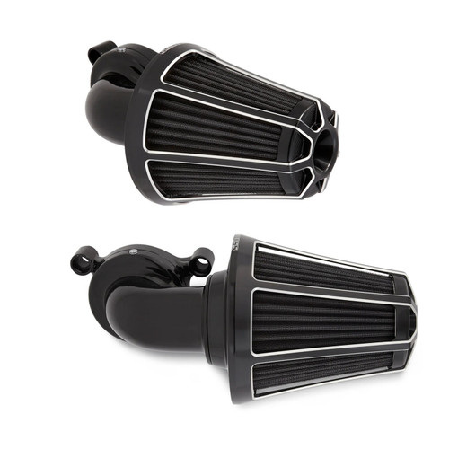 Arlen Ness Beveled Monster Sucker Black Air Cleaner (81-003)