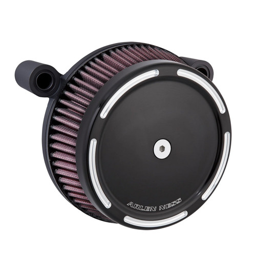 Arlen Ness Slot Track Stage 1 Big Sucker Black Air Cleaner (50-838)