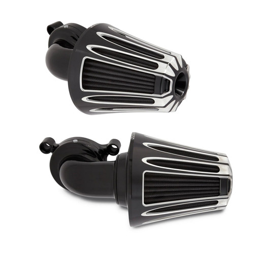Arlen Ness Deep Cut Monster Sucker Black Air Cleaner (81-014)