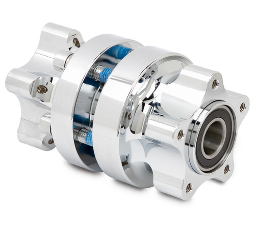 Arlen Ness Chrome Dual Disc Cartridge Hub Kit for Front Wheel (71-601)