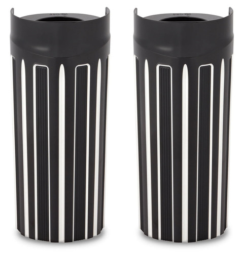 Arlen Ness +2" Black 10-Gauge Fork Boot Covers (20-057)