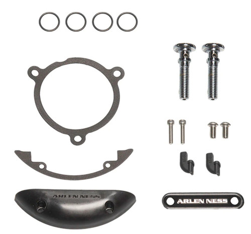Arlen Ness Chrome Hardware Kit for Inverted/Method/Clear Tear/Sidekick (602-007)