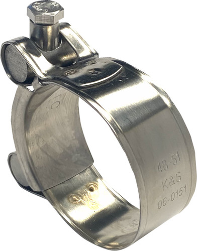 K&S 1.88" - 2.00" Stainless Exhaust Pipe Clamp (06-0151)