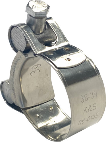 K&S 1.41" - 1.53" Stainless Exhaust Pipe Clamp (06-0139)