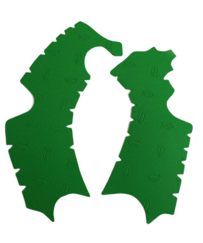 Athena Off-Road Green Rubber Frame Pads (M7343V)