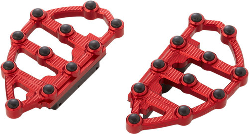 Arlen Ness Ness-MX Red Passenger Floorboards (06-898)