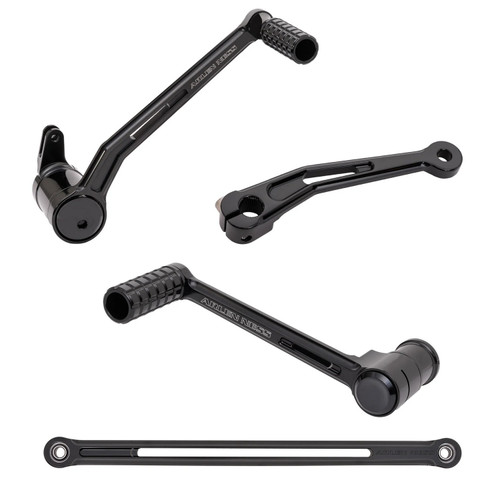 Arlen Ness Speedliner Black Heel/Toe Foot Control Kit (420-100)