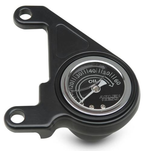 Arlen Ness Radius Black Oil Pressure Gauge (15-675)