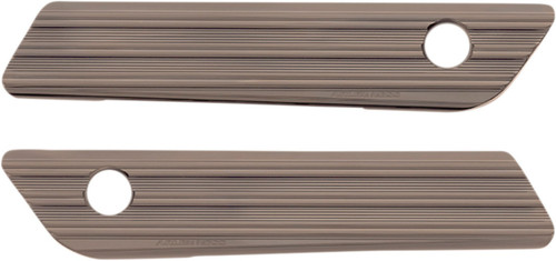 Arlen Ness 10-Gauge Titanium Saddlebag Latch Covers (03-617)