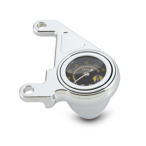 Arlen Ness Radius Chrome Oil Pressure Gauge (15-658)