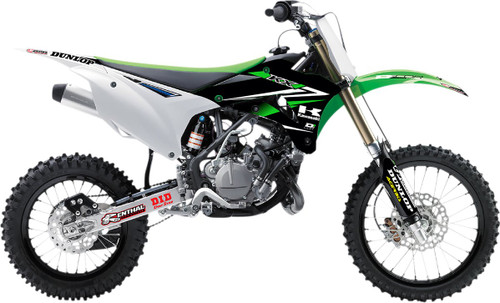 D'Cor Visuals Team Green Kawasaki Graphics & Trim Kit (10-20-524)