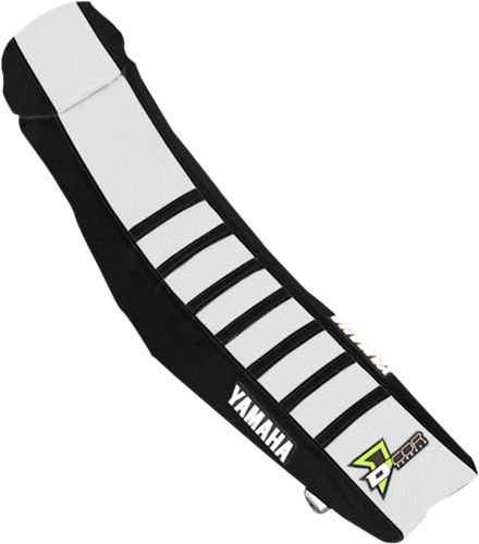 D'Cor Visuals Yamaha Black/White Ribbed Seat Cover (30-50-461)