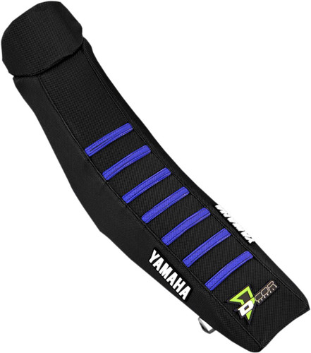 D'Cor Visuals Yamaha Black/Blue Ribbed Seat Cover (30-50-126)