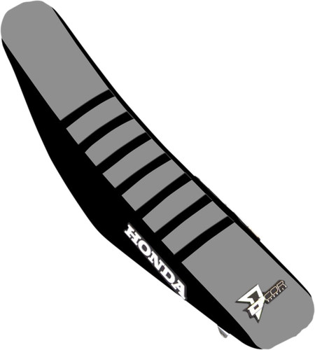 D'Cor Visuals Ribbed Seat Cover | Honda Black/Gray (30-10-502)