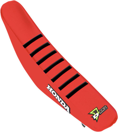 D'Cor Visuals Honda Red/Black Ribbed Seat Cover (30-10-458)