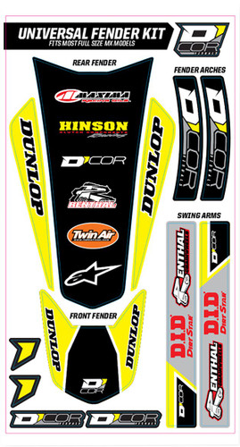 D'Cor Visuals Cor Yellow Universal Trim Kit (15-40-100)