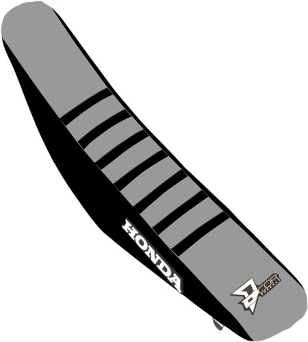 D'Cor Visuals Honda Black/Gray Ribbed Seat Cover (30-10-472)
