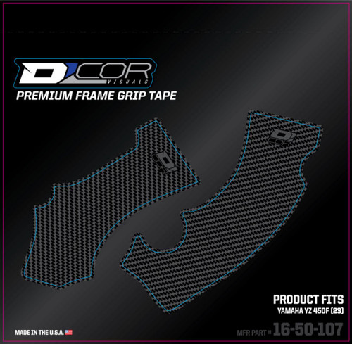 D'Cor Visuals Yamaha Gray Premium Frame Grip Tape (16-50-107)