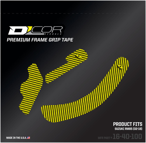 D'Cor Visuals Suzuki Yellow Premium Frame Grip Tape (16-40-100)