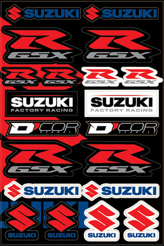 D'Cor Visuals Suzuki GSXR Street Decal Sheet (40-40-105)