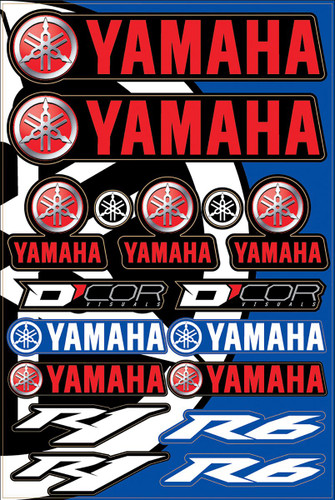 D'Cor Visuals Yamaha Street Decal Sheet (40-50-102)