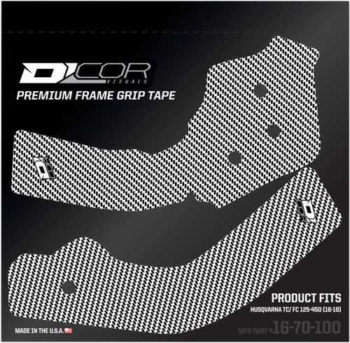 D'Cor Visuals Husqvarna White Premium Frame Grip Tape (16-70-100)