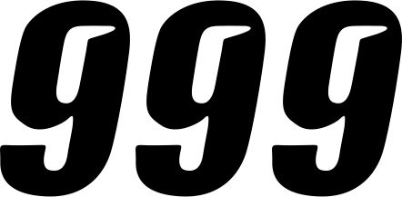 D'Cor Visuals 7" Black Slash Number 9 Decal 3 Pack (45-31-9)