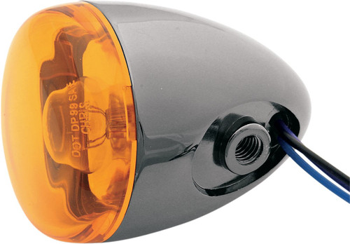 Chris Products Black Nickel Custom Turn Signal w/Amber Lens (8887A-BN)
