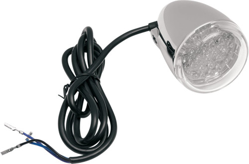 Chris Products Chrome LED Custom Turn Signal Light w/ Clear Lens (8500C-LED-A)