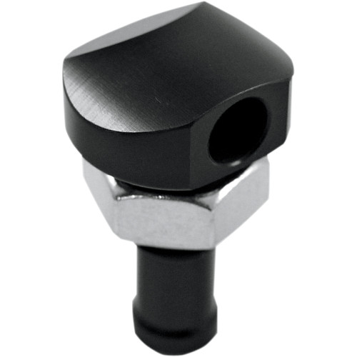 Blowsion 3/8" 90 Degree Black Billet Through-Hull Bypass Fitting (04-03-001)