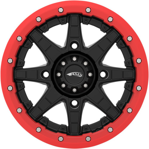 AMS Roll'n 106 14" Red Beadlock Ring (14B04)