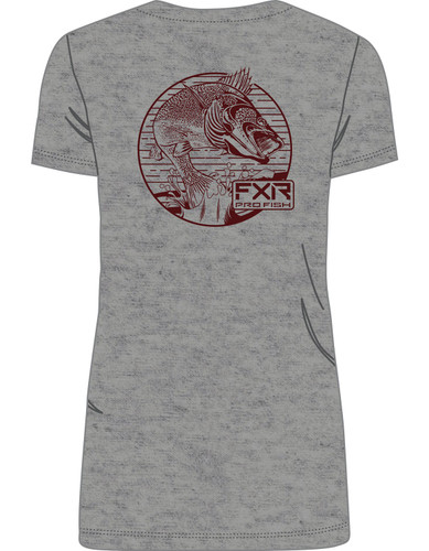 FXR Walleye Premium Womens Short Sleeve T-Shirt