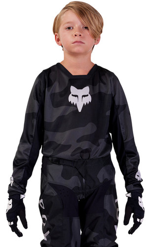Fox Racing 180 Bnkr Camo Youth MX Offroad Jersey