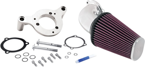 K&N RK-Series Aircharger Chrome Air Intake System (57-1125P)