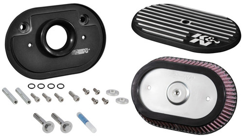 K&N Street Metal Side Draft Black Air Intake System (RK-3952)