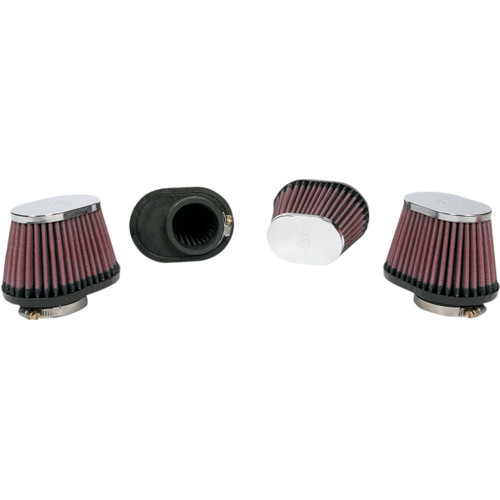 K&N Custom Oval Clamp-On Air Filter 4-Pack (RC-2454)