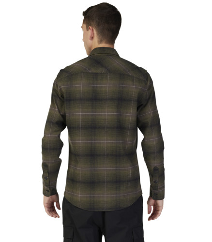 Fox Racing Source Mens Button Up Long Sleeve Flannel Shirt
