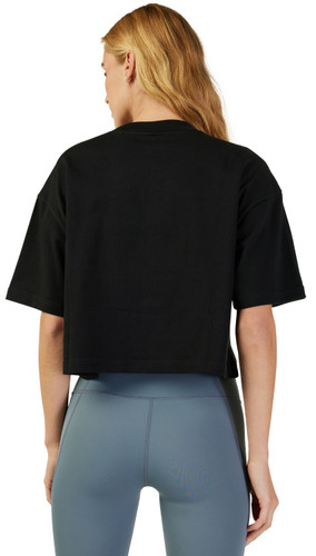 Fox Racing Wordmark Premium Womens Short Sleeve Crop Shirt