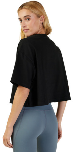 Fox Racing Wordmark Premium Womens Short Sleeve Crop Shirt